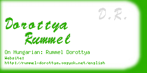 dorottya rummel business card